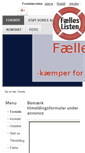 Mobile Screenshot of faelleslisten.dk
